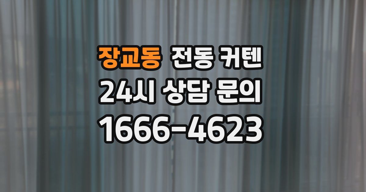 장교동 전동 커텐
