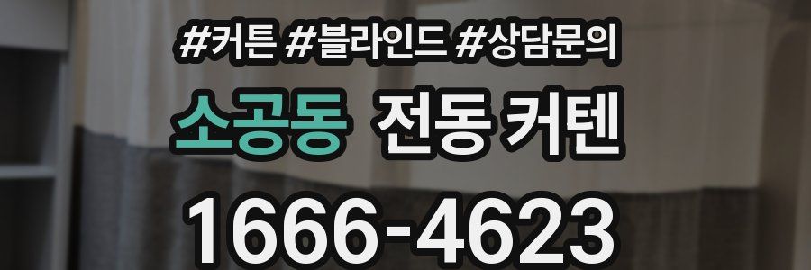 소공동 전동 커텐