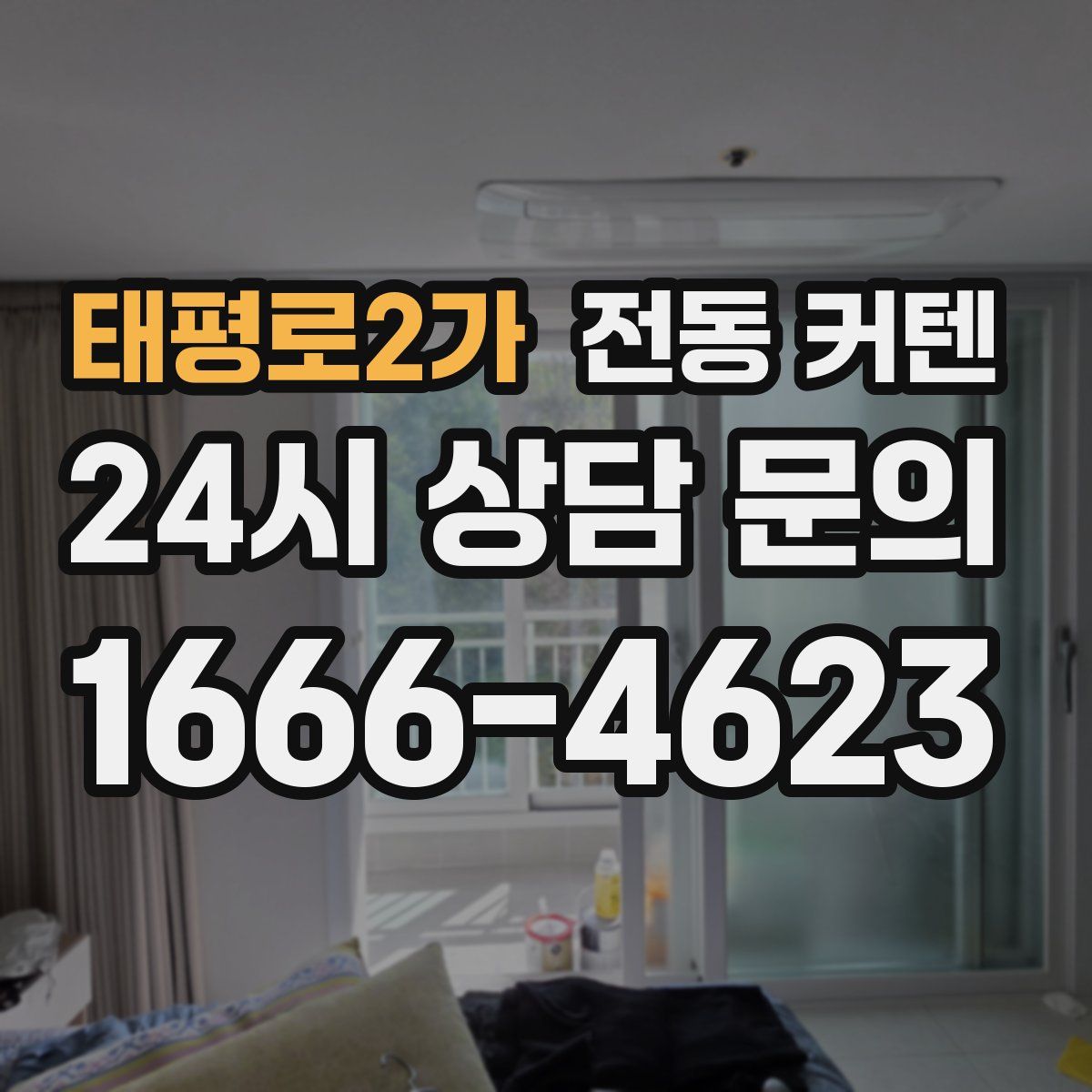 태평로2가 전동 커텐