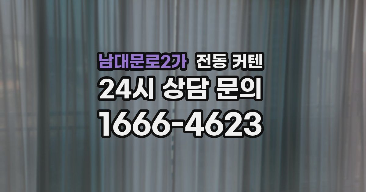 남대문로2가 전동 커텐
