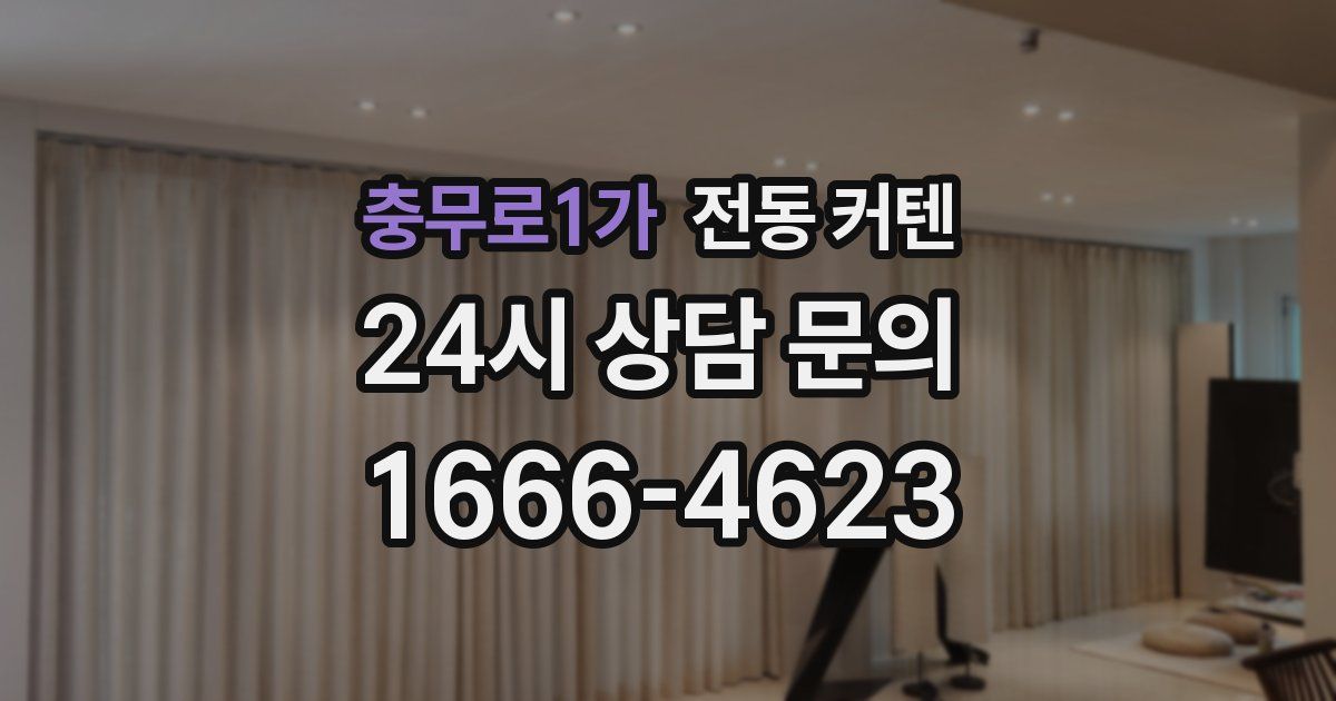충무로1가 전동 커텐