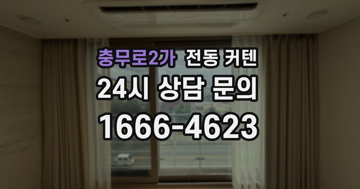 충무로2가 전동 커텐