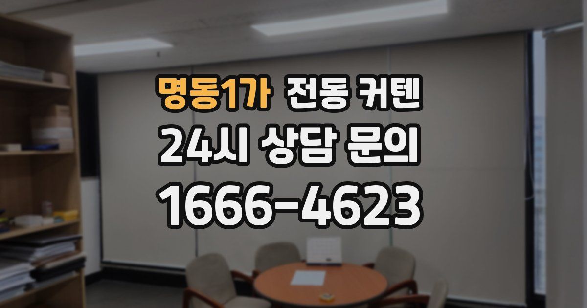 명동1가 전동 커텐