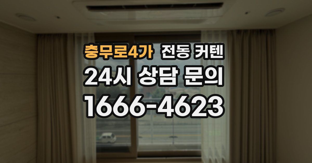 충무로4가 전동 커텐