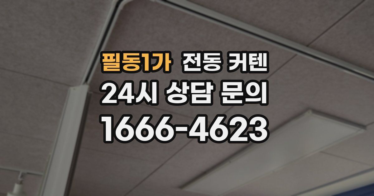 필동1가 전동 커텐