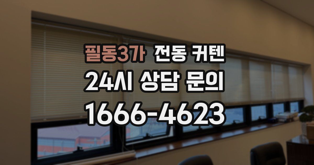 필동3가 전동 커텐