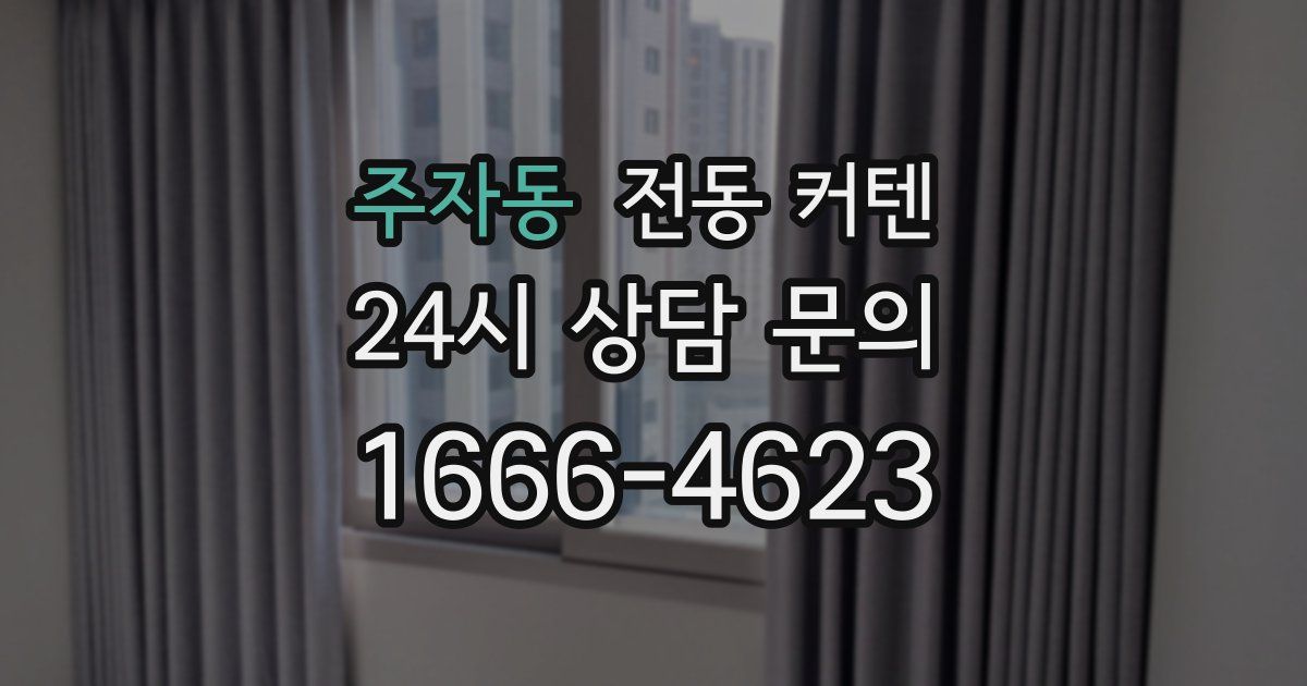 주자동 전동 커텐