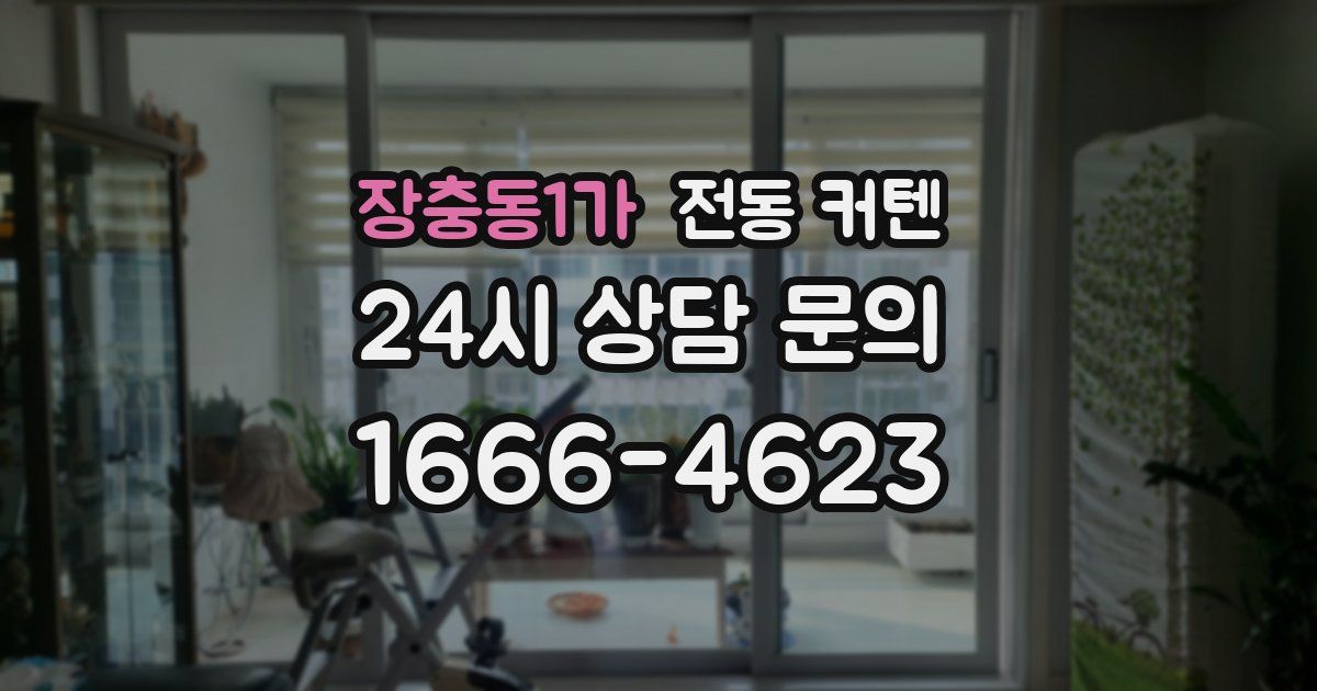 장충동1가 전동 커텐