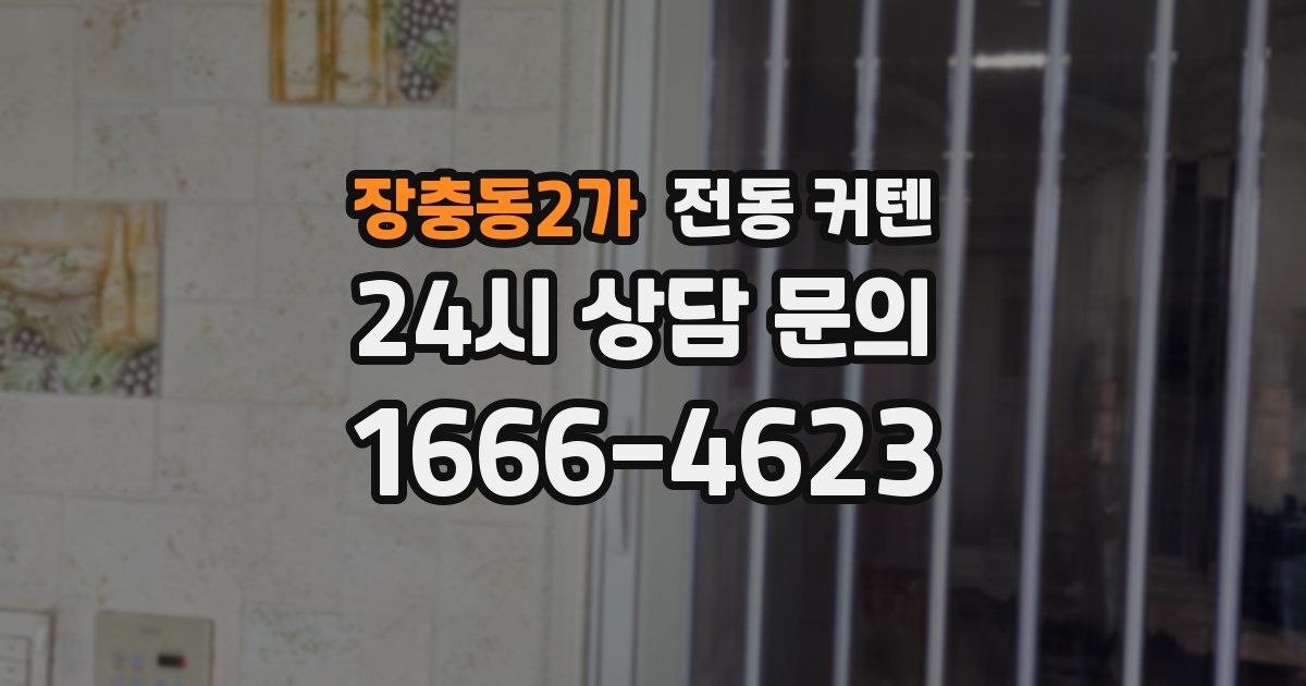 장충동2가 전동 커텐