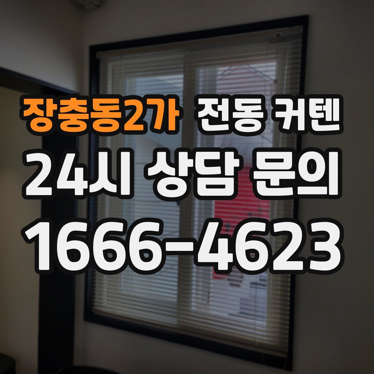 장충동2가 전동 커텐