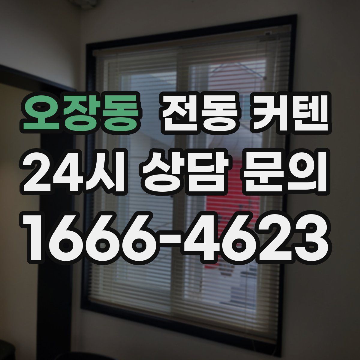 오장동 전동 커텐