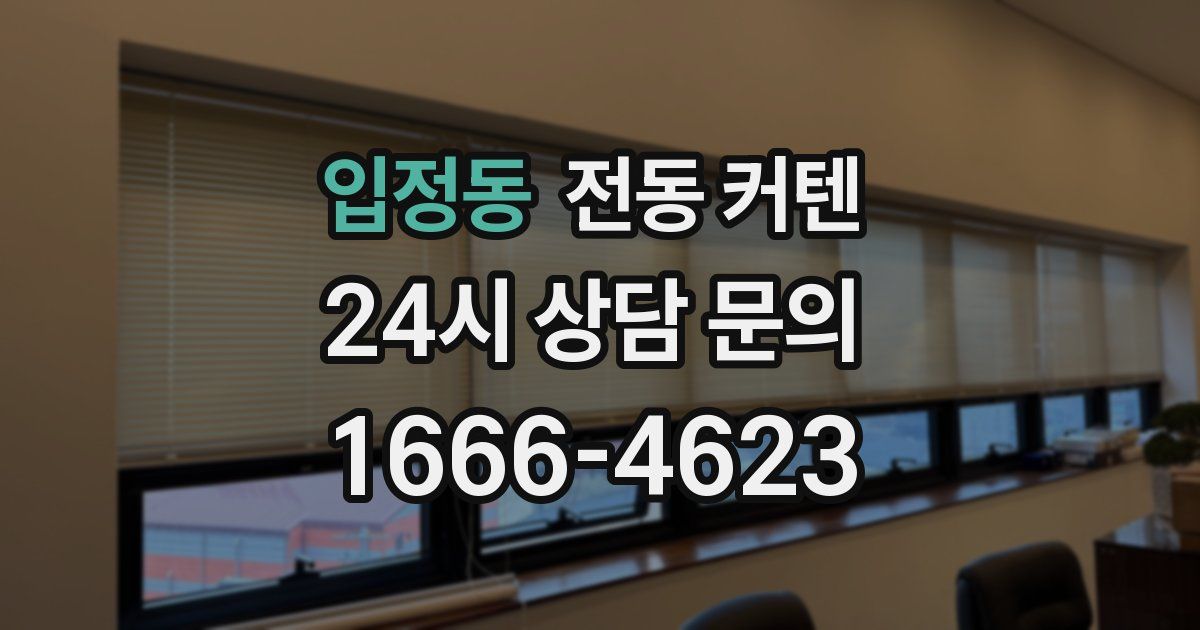 입정동 전동 커텐