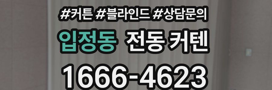 입정동 전동 커텐