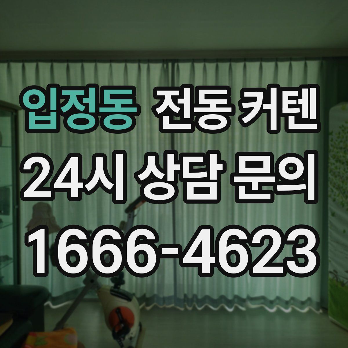 입정동 전동 커텐