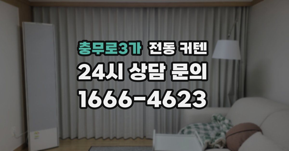 충무로3가 전동 커텐