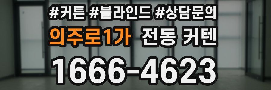 의주로1가 전동 커텐