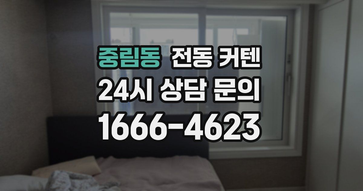 중림동 전동 커텐