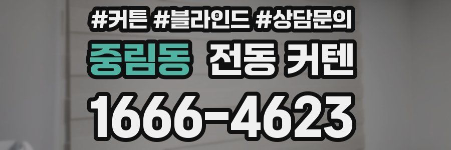 중림동 전동 커텐
