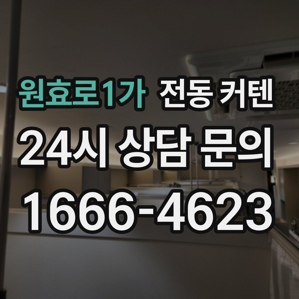 원효로1가 전동 커텐