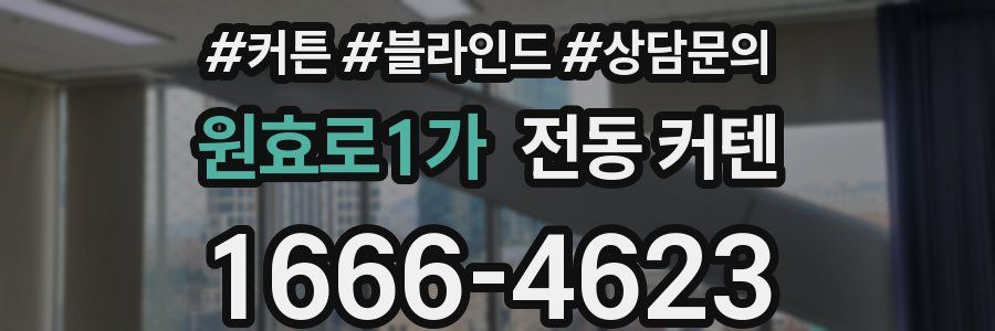 원효로1가 전동 커텐