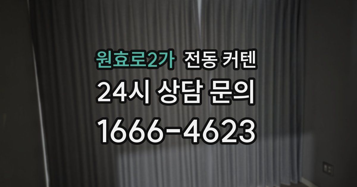원효로2가 전동 커텐