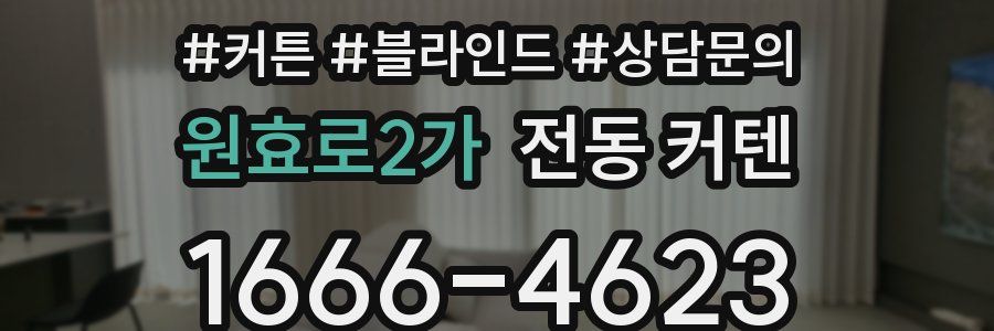 원효로2가 전동 커텐