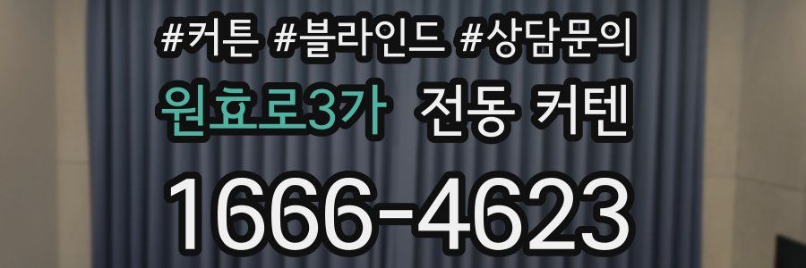 원효로3가 전동 커텐