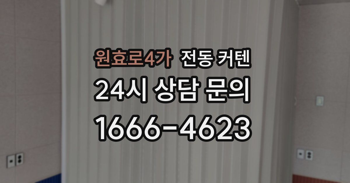 원효로4가 전동 커텐
