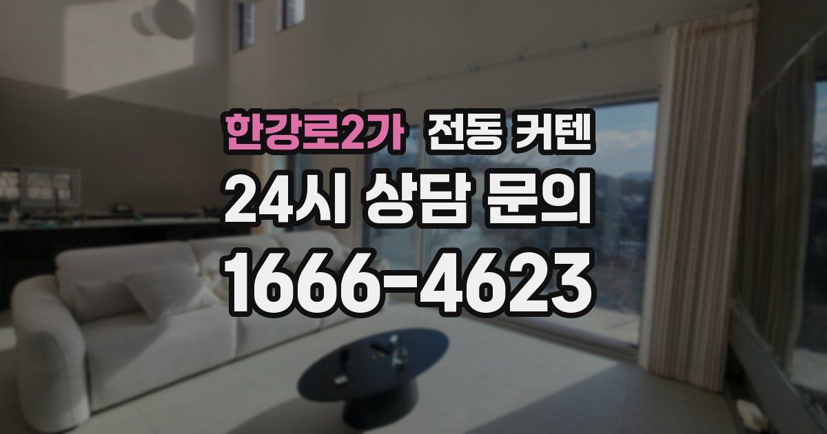 한강로2가 전동 커텐