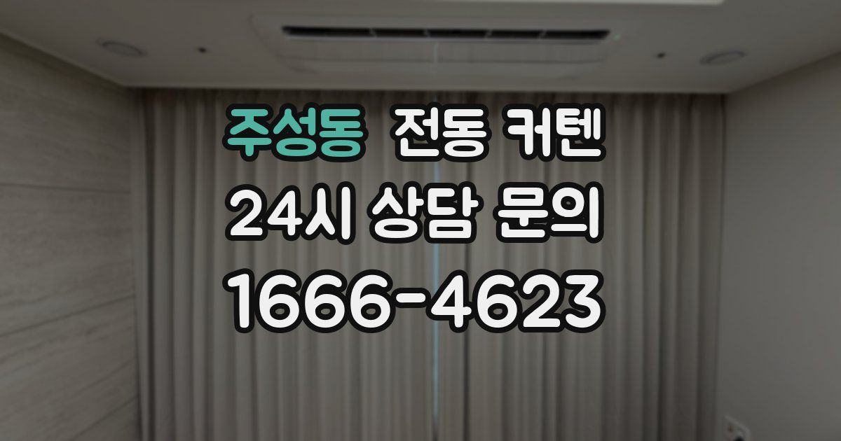 주성동 전동 커텐