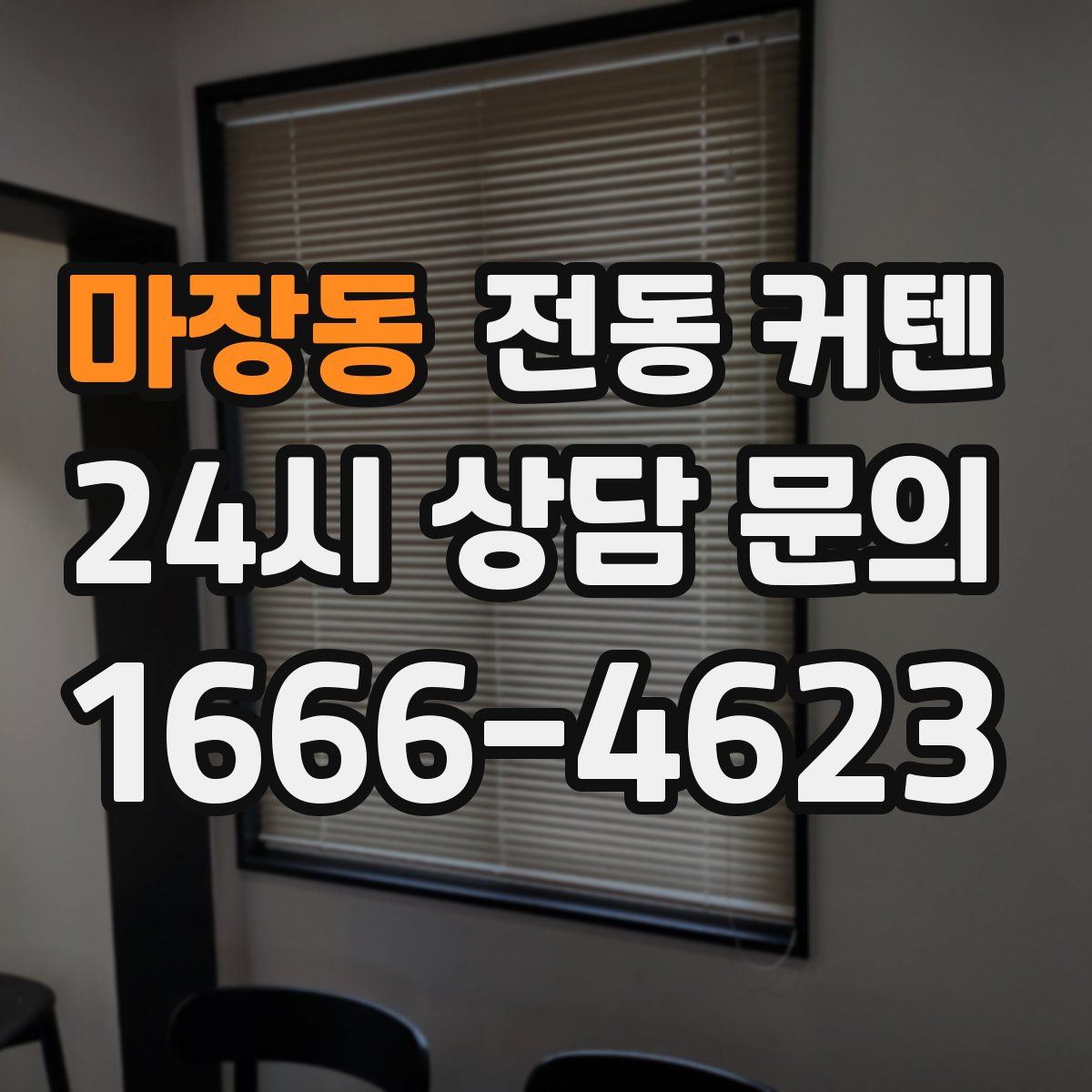 마장동 전동 커텐