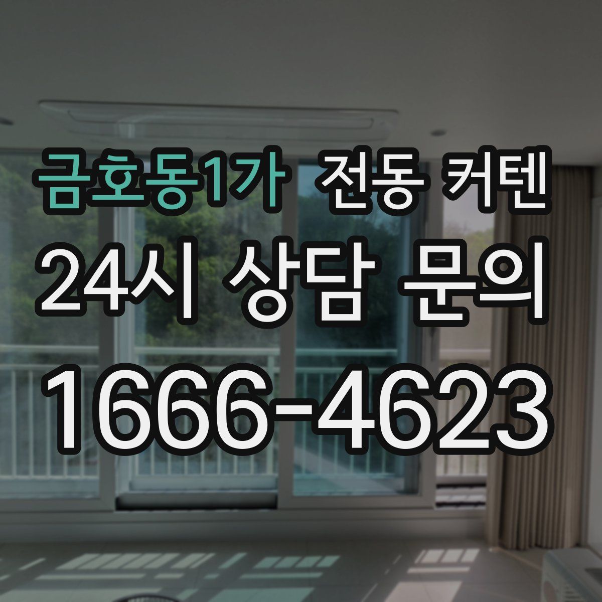 금호동1가 전동 커텐
