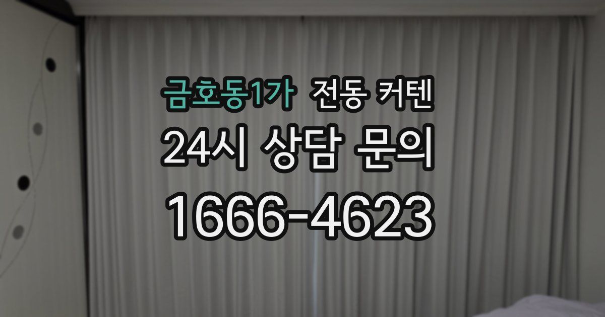 금호동1가 전동 커텐