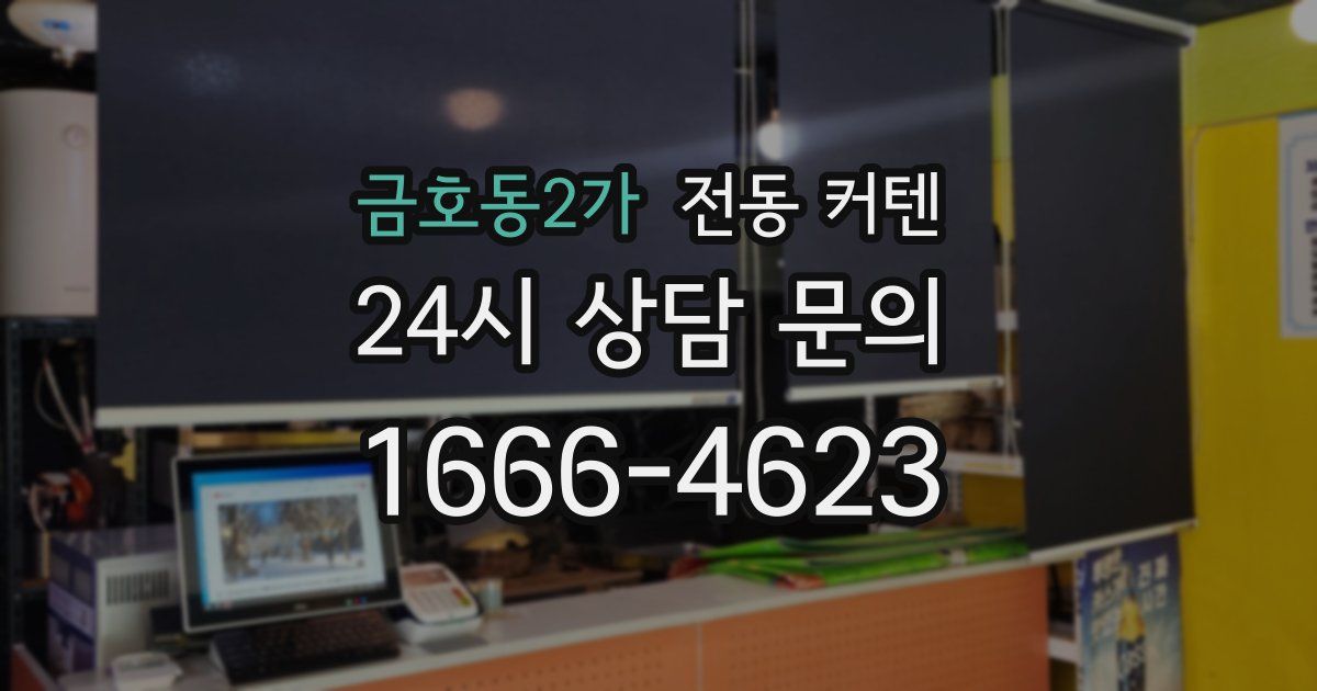금호동2가 전동 커텐