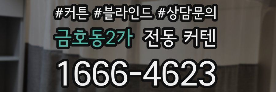 금호동2가 전동 커텐