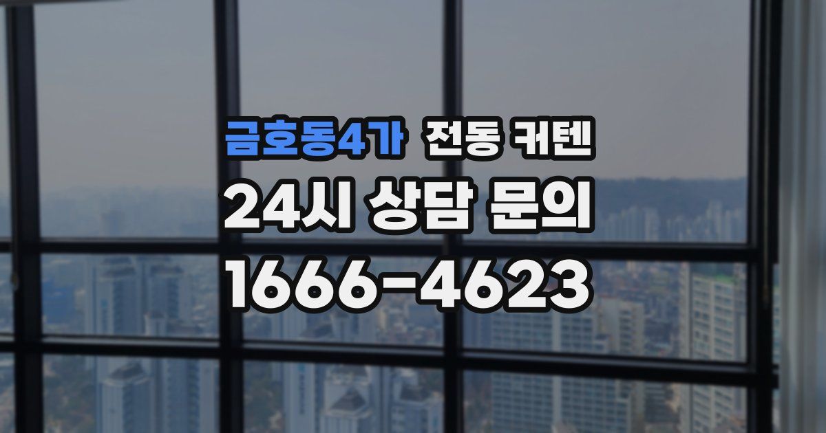 금호동4가 전동 커텐