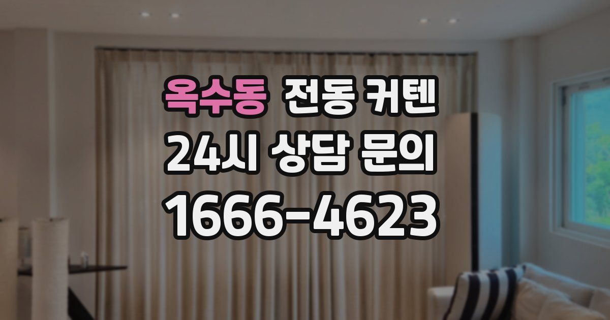 옥수동 전동 커텐