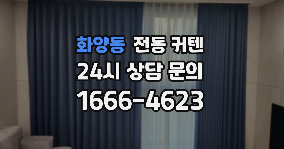 화양동 전동 커텐