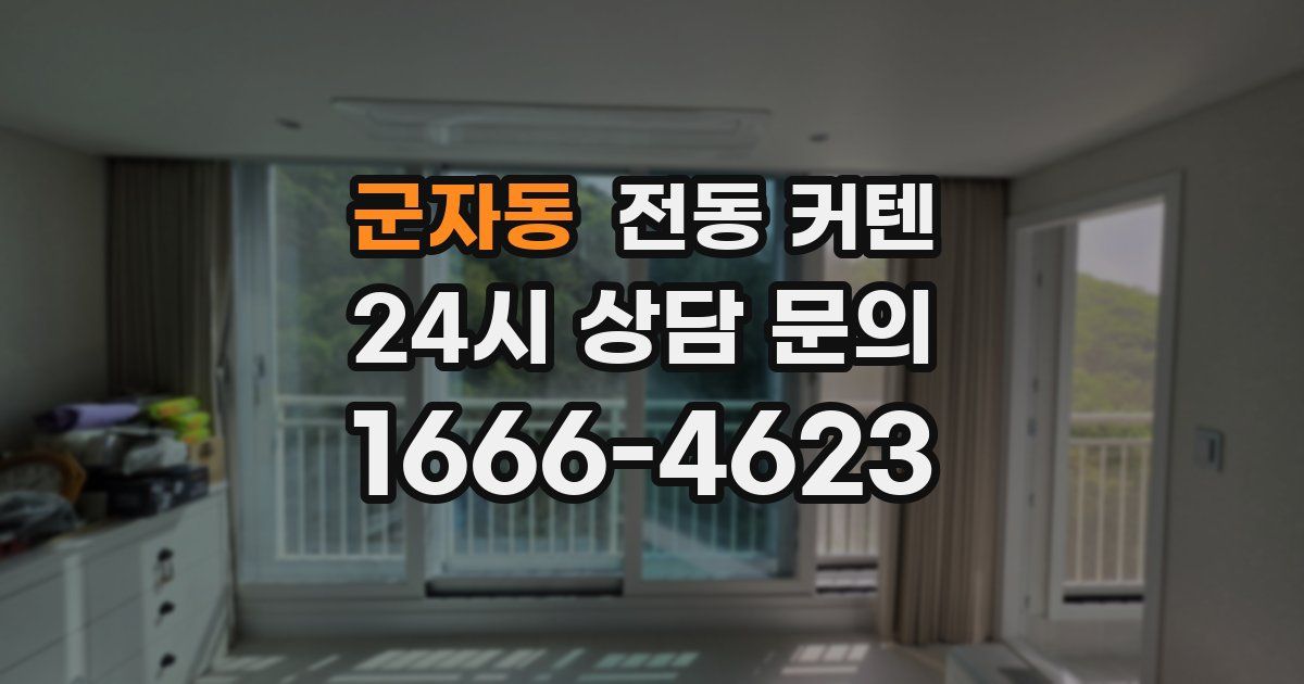 군자동 전동 커텐