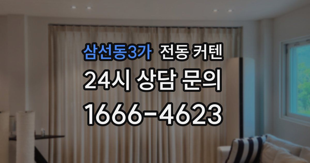 삼선동3가 전동 커텐