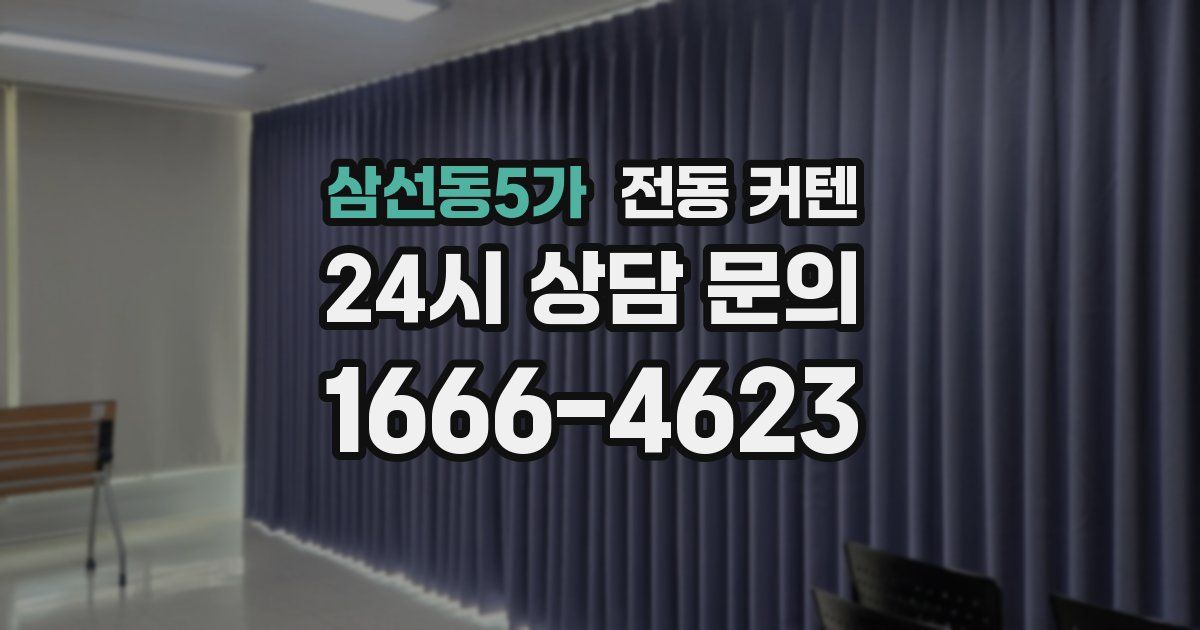 삼선동5가 전동 커텐