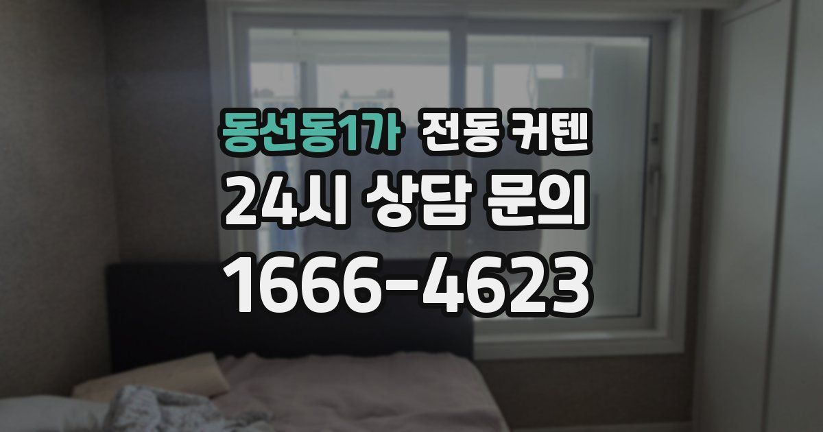 동선동1가 전동 커텐