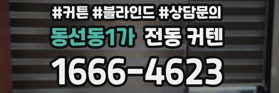 동선동1가 전동 커텐