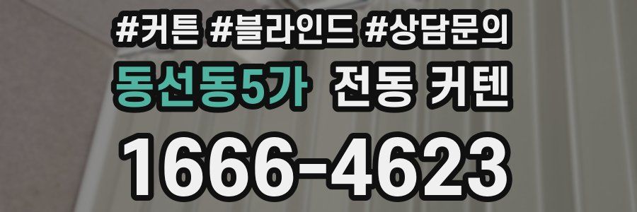 동선동5가 전동 커텐