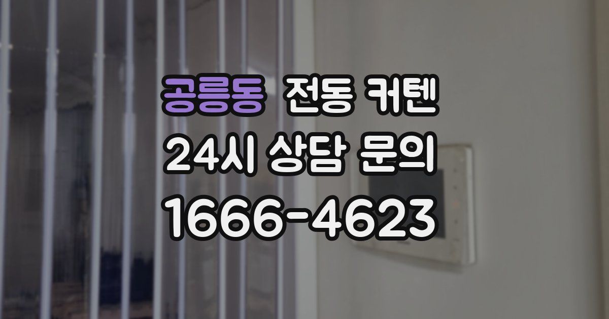공릉동 전동 커텐