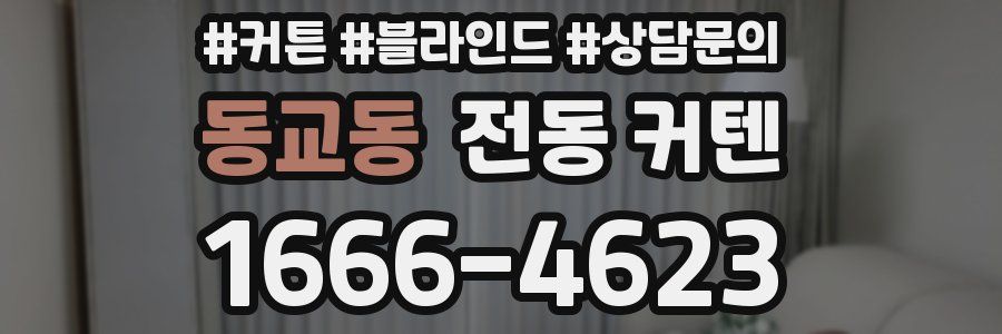 동교동 전동 커텐