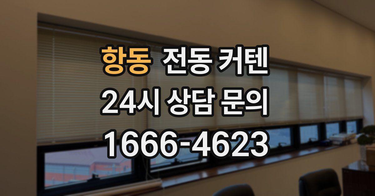 항동 전동 커텐
