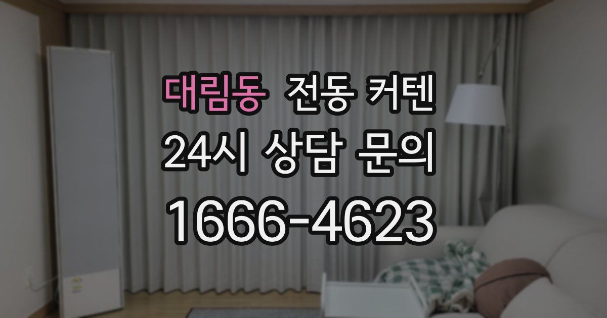 대림동 전동 커텐