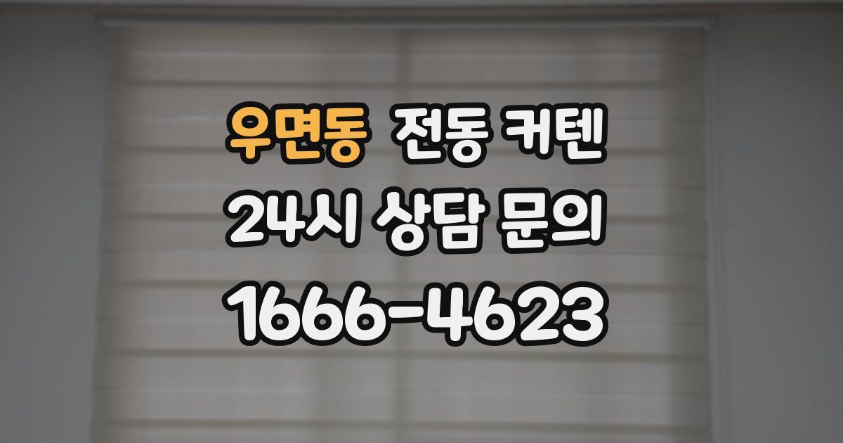 우면동 전동 커텐