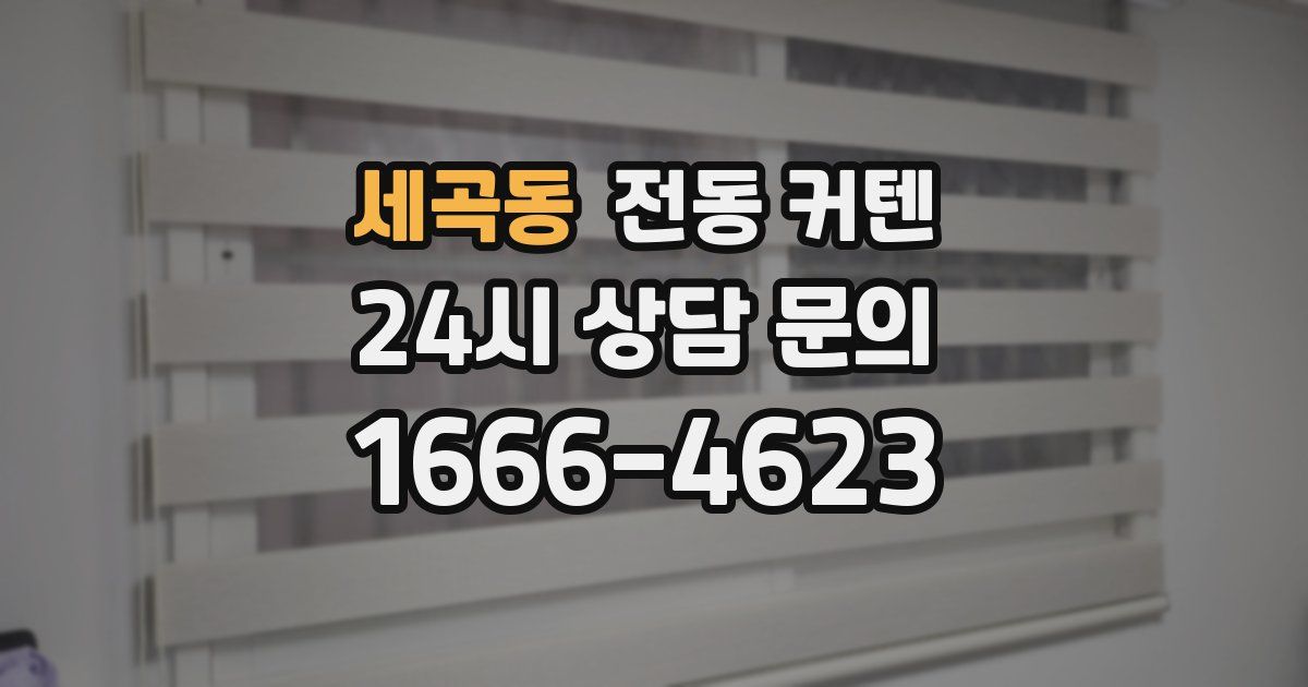세곡동 전동 커텐